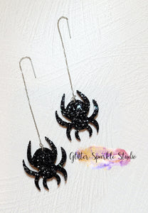 Pair of Petite 1.5 inch Spider on a String Earring or Pendant Steel Rule Die