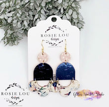 Load image into Gallery viewer, Pair or Petite 2 inch Sweet Pea Petal Scallop Dangle Earring Steel Rule Die