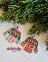 Load image into Gallery viewer, Pair of Petite 1.5 inch Miss Marys Holiday Sweater Earring Steel Rule Die