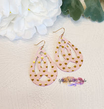 Load image into Gallery viewer, Pair of Awareness Ribbon Teardrops Earring or Pendant Steel Rule Die