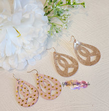 Load image into Gallery viewer, Pair of Awareness Ribbon Teardrops Earring or Pendant Steel Rule Die