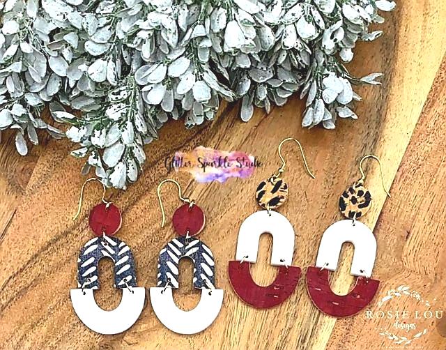 Pair of Kinley Delicate Dangle Earring Steel Rule Die