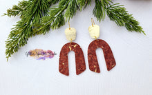 Load image into Gallery viewer, Two sizes of Slimmer Double Angled Arch drops Steel Rule earring or pendant Die