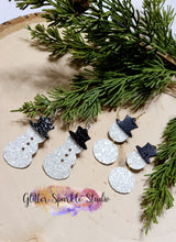 Load image into Gallery viewer, Petite Two Styles of Snowmen Christmas Snow Man Earrings Steel Rule Die