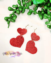 Load image into Gallery viewer, 4 piece Dangling Hearts Pair multi cut Steel Rule Die for petite earring or appliques