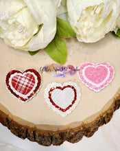 Load image into Gallery viewer, Fancy Candy Hearts Scalloped &amp; Heart Shaped Snap Clip multi cut Steel Rule Die