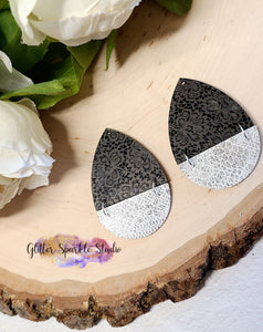 6 piece - A Teardrop Apart 1.5, 2 & 2.25 inch Split Teardrop Pairs earring or pendants multi cut Steel Rule Die