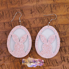 Load image into Gallery viewer, Bunny Head and egg Earring or Pendant Steel Rule Die