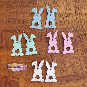 Pair of Petite Floppy Ear Bunny Steel Rule Die for appliques