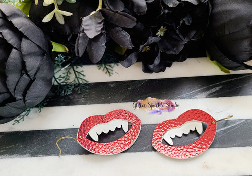 Vampire Fangs layered Earring Steel Rule Die