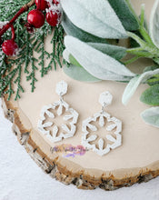 Load image into Gallery viewer, Double Layer Snowflake cutout Earrings Steel Rule Die