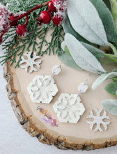 Load image into Gallery viewer, Double Layer Snowflake cutout Earrings Steel Rule Die