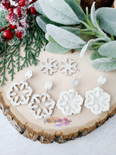 Load image into Gallery viewer, Double Layer Snowflake cutout Earrings Steel Rule Die