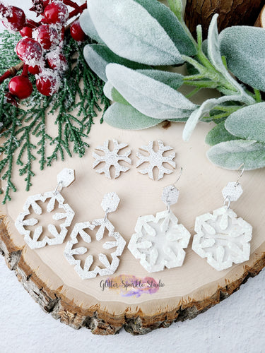 Double Layer Snowflake cutout Earrings Steel Rule Die