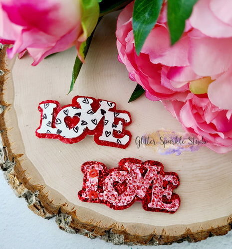 Layered Love Shaped Snap Clip or Applique multi cut Steel Rule Die