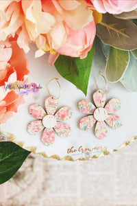 Plumeria Layered flower Earring Steel Rule Die