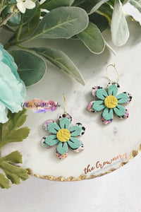 Plumeria Layered flower Earring Steel Rule Die