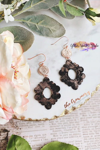 Pair of Double Stacked Scallop Earring Steel Rule Die